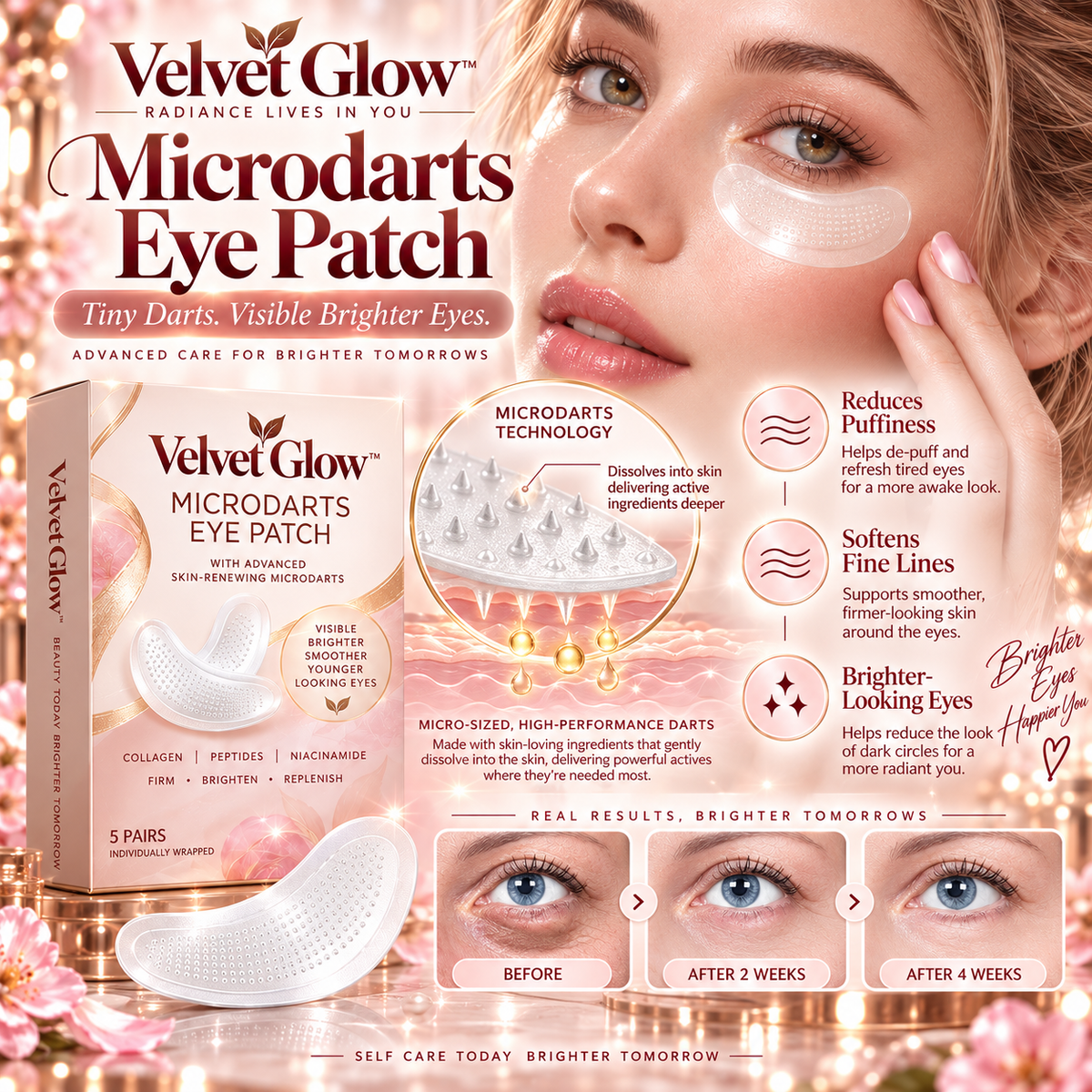 Velvet Glow Hyaluronic Eye Patches