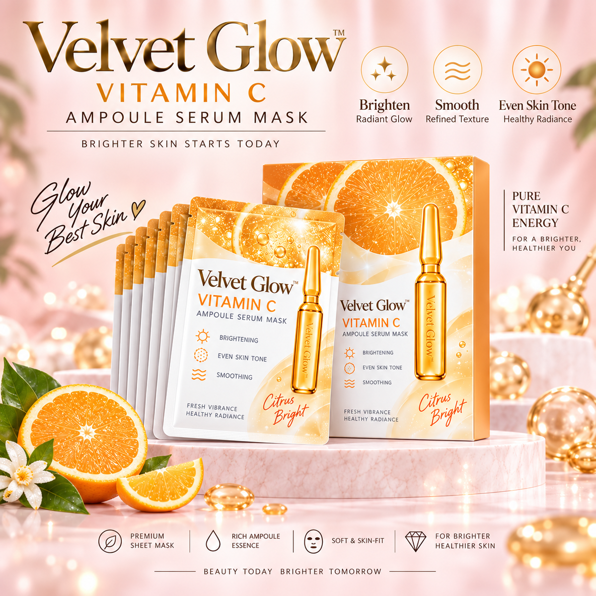 Velvet Glow 24K Gold Hydra Mask Set